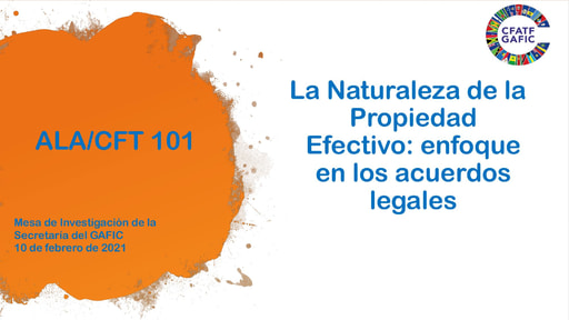AML  CFT 101 La Naturaleza de la Propiedad Efectiva enfoque en los acuerdos legales