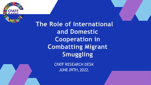 Role of International and Domestic Cooperation for Smuggling of Migrants_May2022